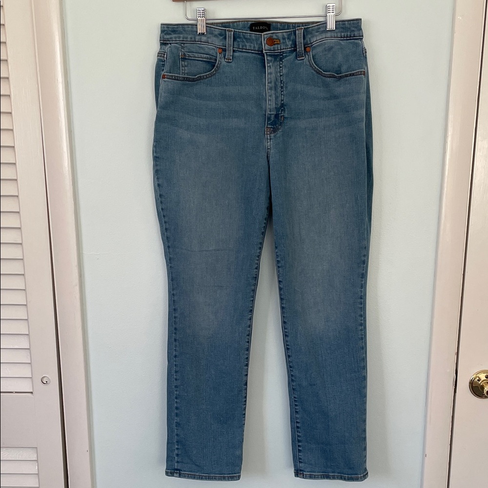 Talbots Women’s Straight Leg Blue Jeans Curvy Fit Size 10P